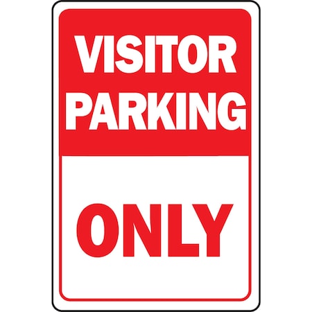 Hy-Ko Visitor Parking Only Sign 12" x 18" A20058